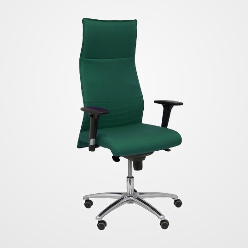 SILLON PIQUERAS Y CRESPO ALBACETE DIRECCION USO INTENSIVO (8H) BRAZOS REGULABLES MECANISMO SINCRO TAPIZADO BALI VERDE BOTELLA