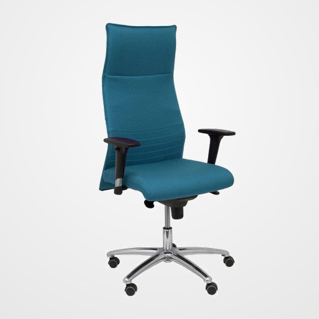 SILLON PIQUERAS Y CRESPO ALBACETE DIRECCION USO INTENSIVO (8H) BRAZOS REGULABLES MECANISMO SINCRO TAPIZADO BALI VERDE PETROLEO