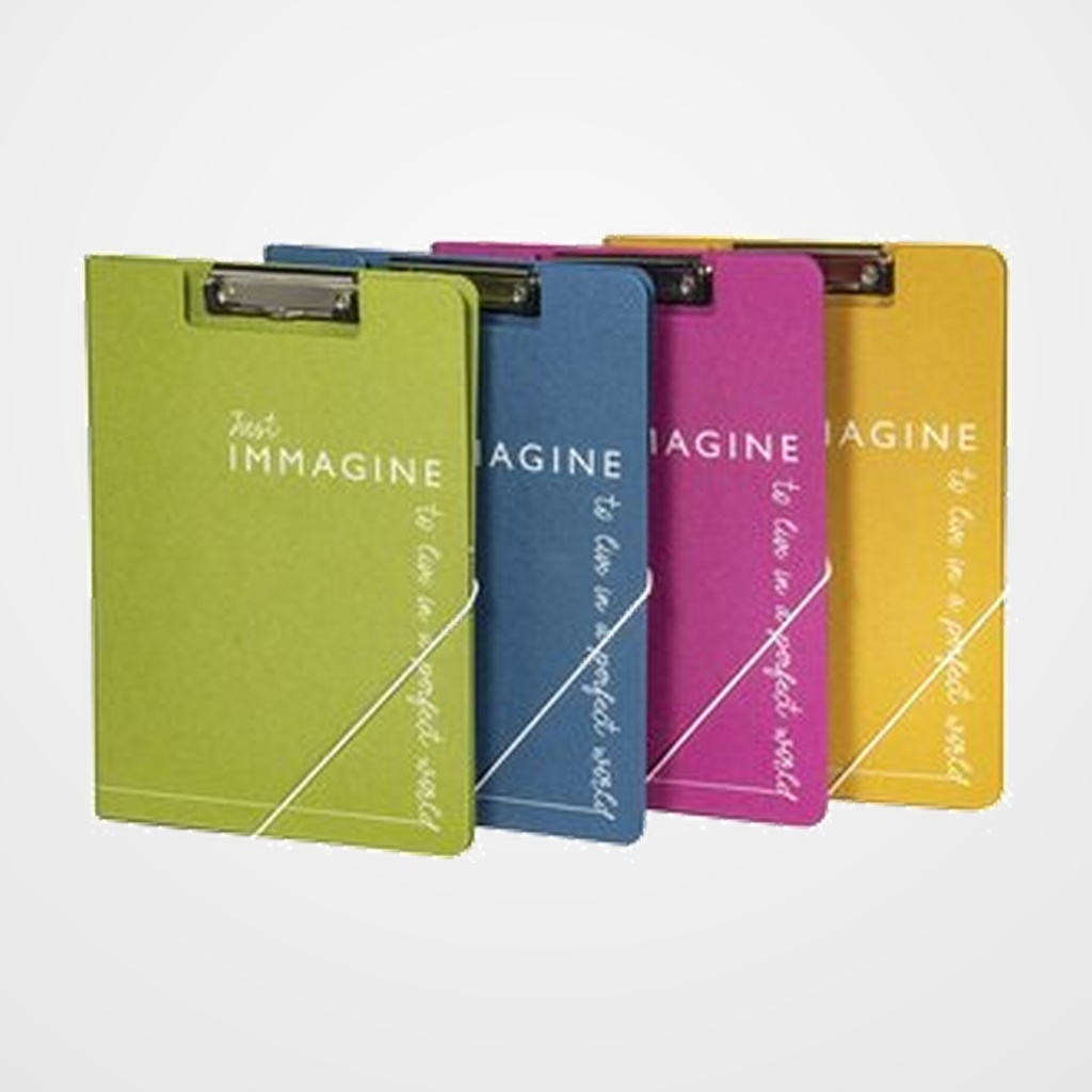 CARPETA con PINZA MINICLIP SUPERIOR CARCHIVO IMMAGINE CARTON RECICLADO A4 CON TAPA MOSTAZA