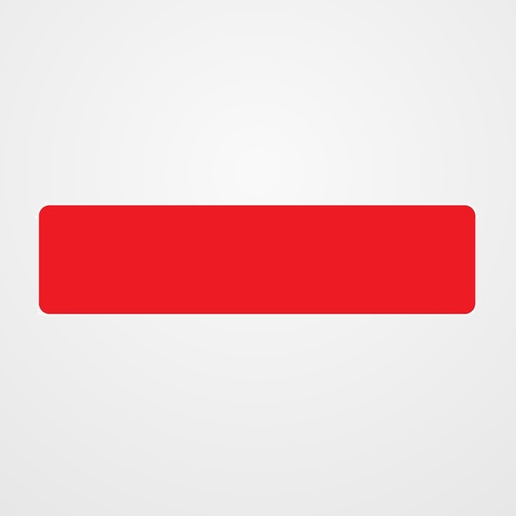 SIMBOLO ADHESIVO PARA SEÑALIZACION SUELO 200x50 mm TIRA ROJO BOLSA DE 10