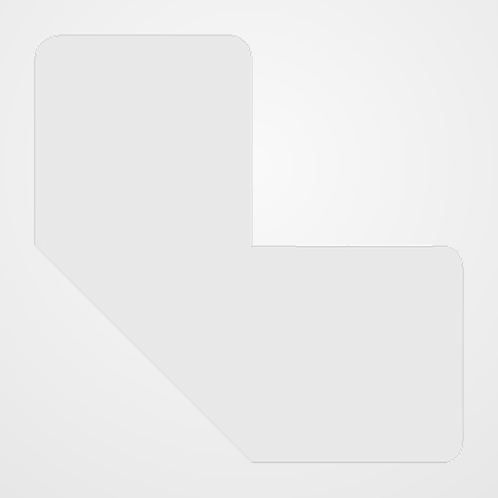 SIMBOLO ADHESIVO TARIFOLD FORMA  L  100x50 mm PARA SUELO BLANCO BOLSA DE 10