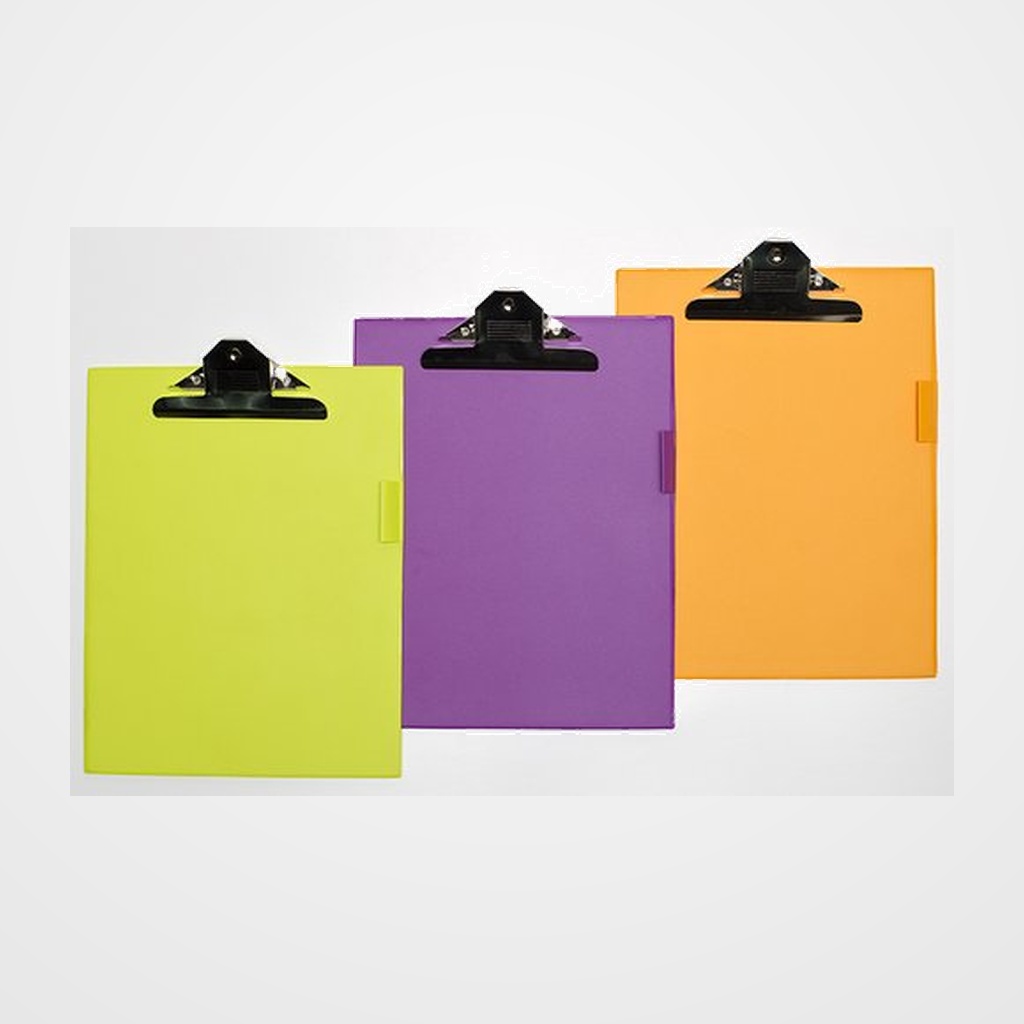 CARPETA con PINZA PORTABLOCS IBERPLAS PVC Fº COL.SURT.(pinza gigante)