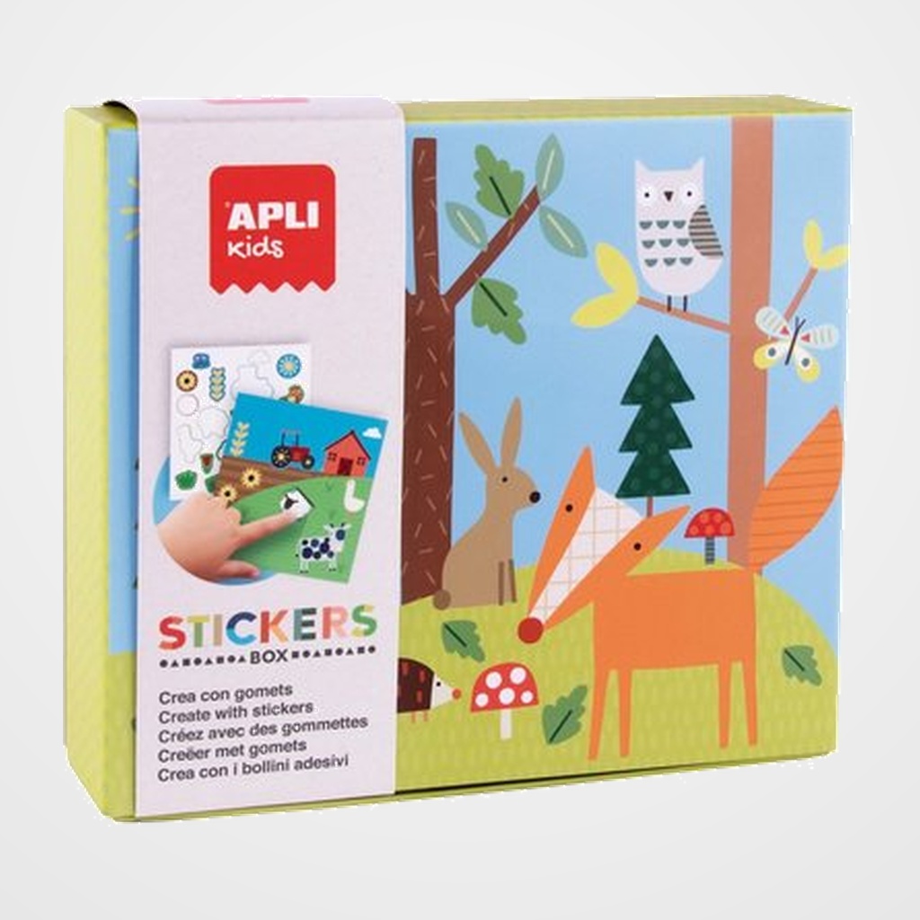 STICKERS GAME RS APLI KIDS CAJA CARTON BOSQUE