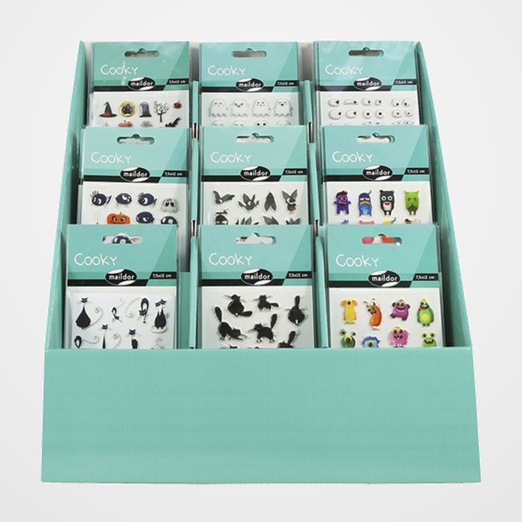 STICKERS MAILDOR COOKY HALLOWEEN EXPOSITOR DE 90
