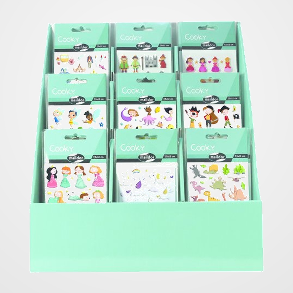 STICKERS MAILDOR COOKY MAGIA EXPOSITOR DE 90