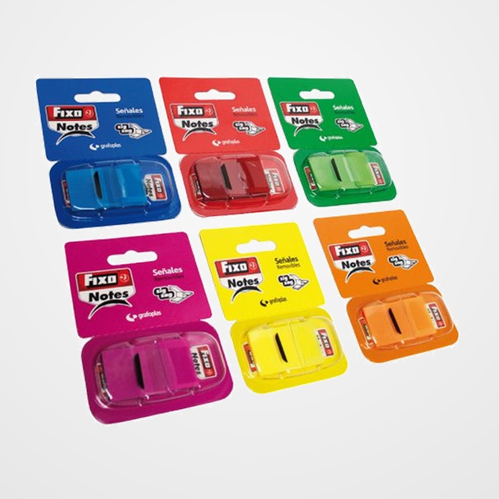 TACO BANDERITAS FIXO 50h 24x43 mm ROSA