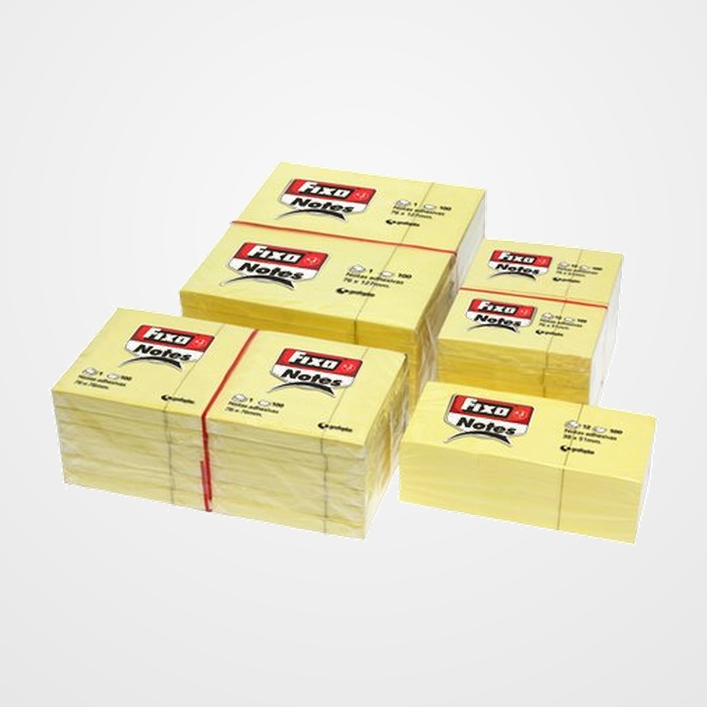 TACO NOTAS FIXO NOTES 100h  76x127 AMARILLO