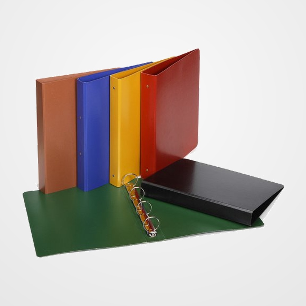CARPETA de ANILLAS CARCHIVO CARTON PINTADO Fº 4 an.25mm VERDE