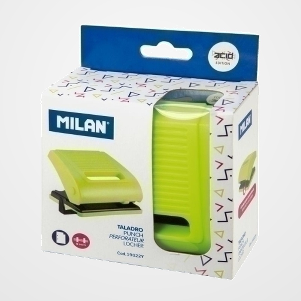 TALADRO 2 PUNZONES MILAN SERIE ACID (15h) AMARILLO