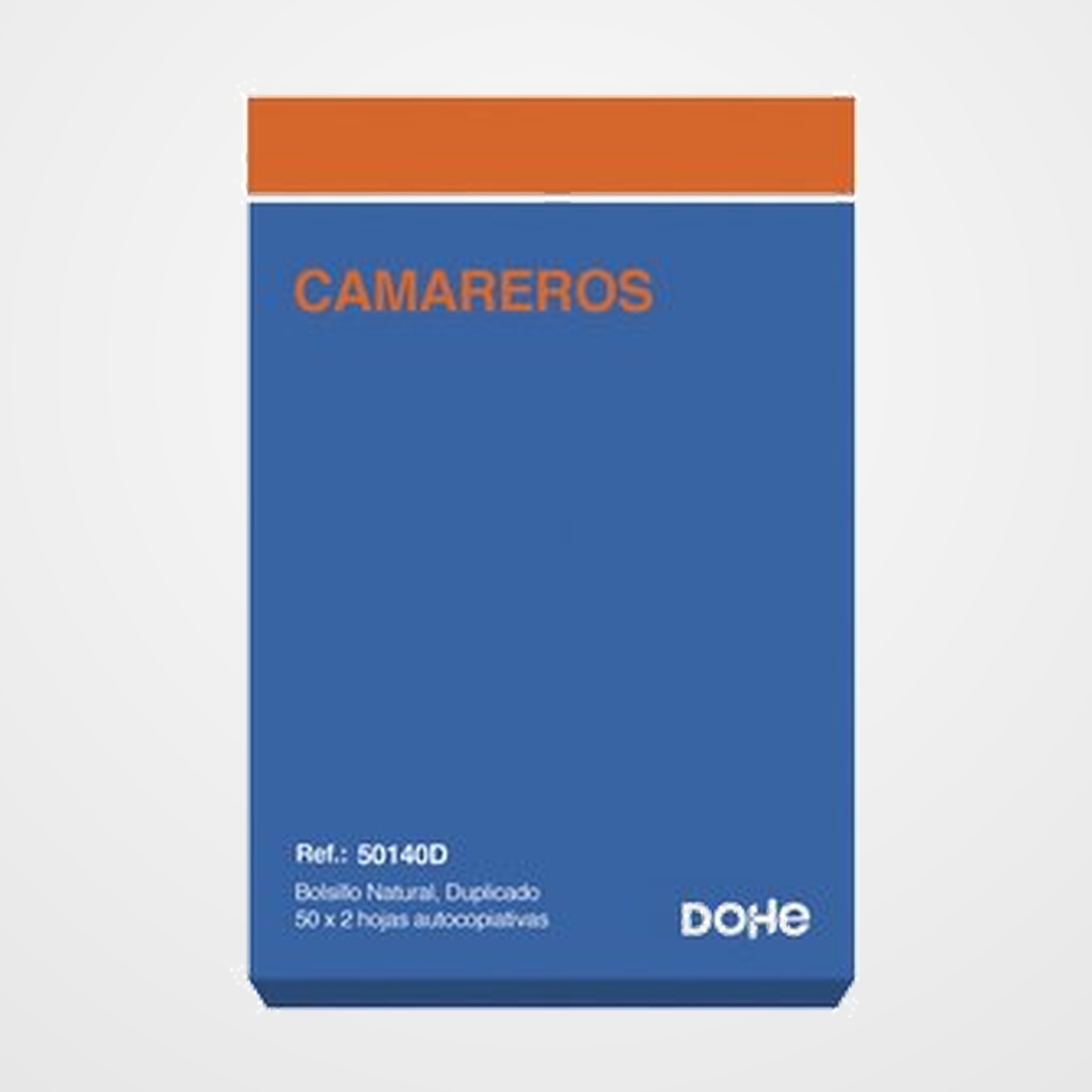 TALONARIO CAMAREROS BOLSILLO DUPLI DOHE