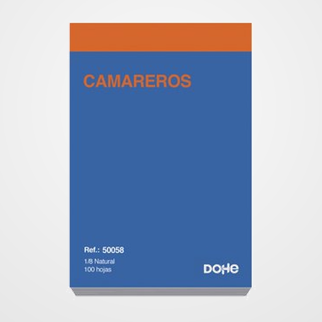TALONARIO CAMAREROS 1/8 NATURAL DOHE