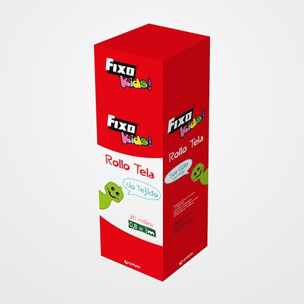 TEJIDO NO TEJIDO FIXO KIDS ROLLO 0,8X3M EXPOSITOR DE 30