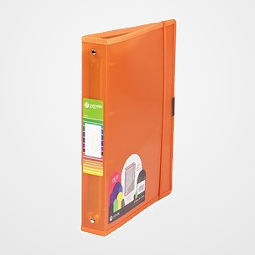 CARPETA de ANILLAS CARCHIVO DUNE PP A4+ 4 an.25mm NARANJA