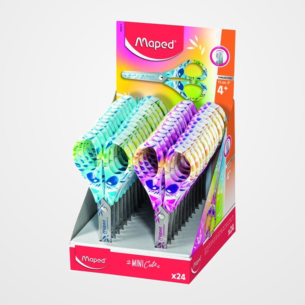 TIJERAS MAPED MINI CUTE 13 cm. EXPOSITOR DE 24