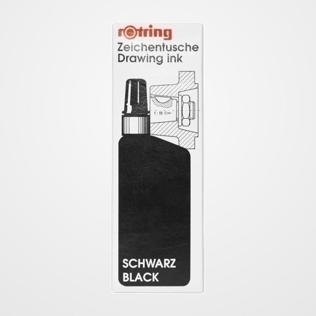 TINTA CHINA ROTRING FRASCO 23 ml. NEGRO
