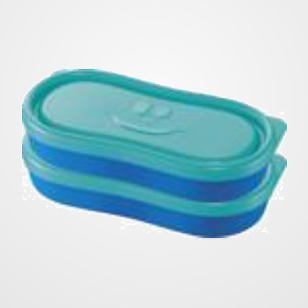 TUPPER MAPED SNACK BOX CONCEPT KIDS AZUL PACK DE 2