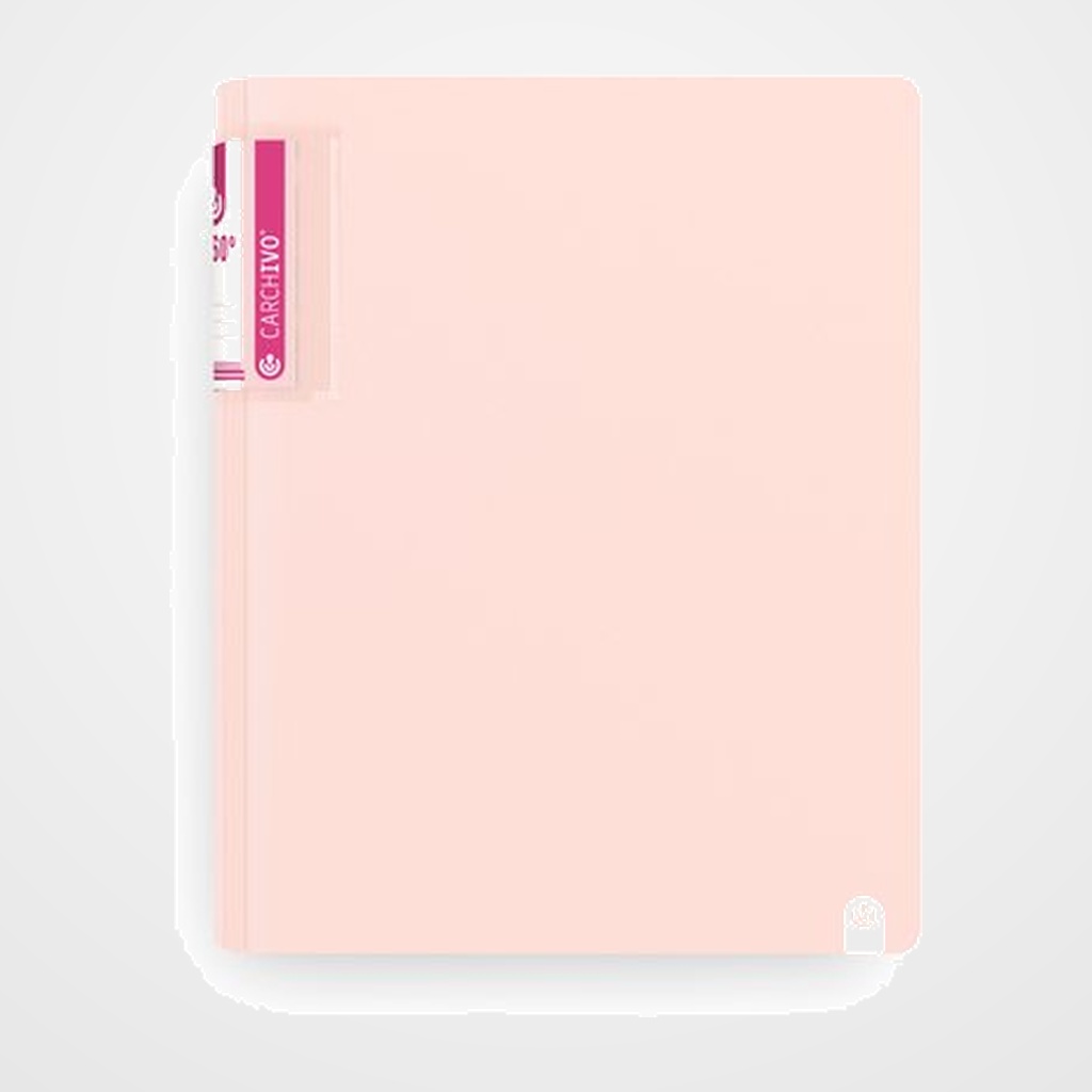 CARPETA de ANILLAS CARCHIVO FOAM SOFT PP A4 2 an.MIXTA 25mm ROSA