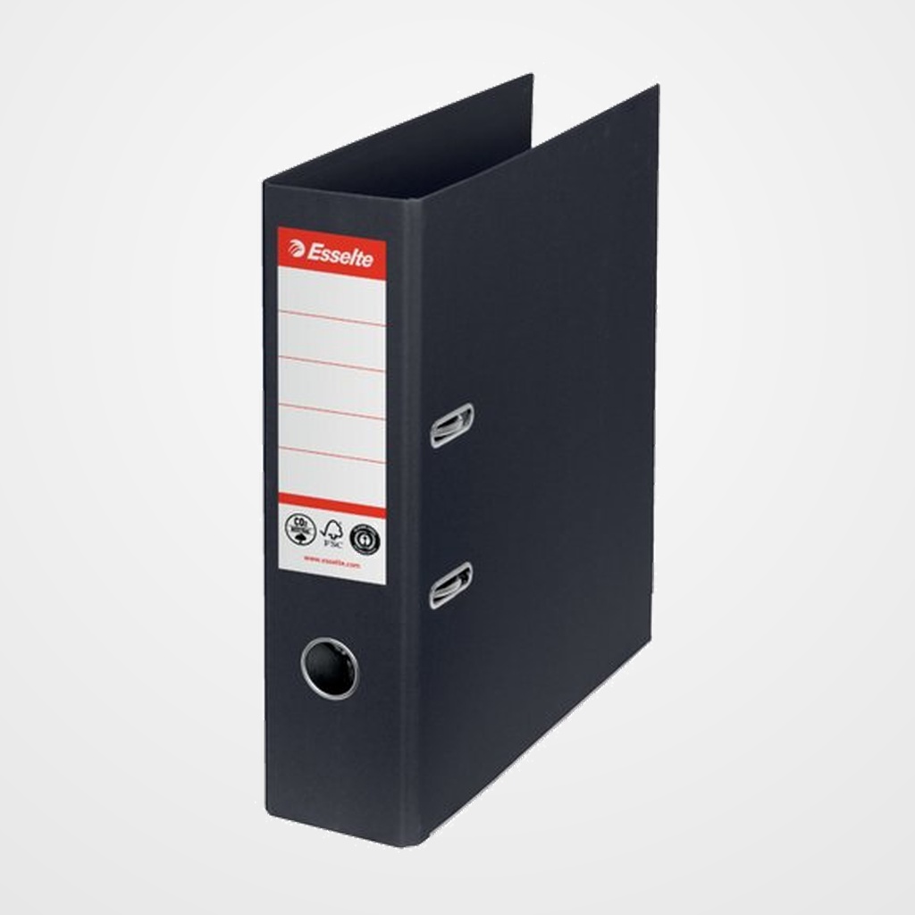 ARCHIVADOR palanca ESSELTE CO2 NEUTRAL Nº1 CARTON FORRADO A4 75mm NEGRO
