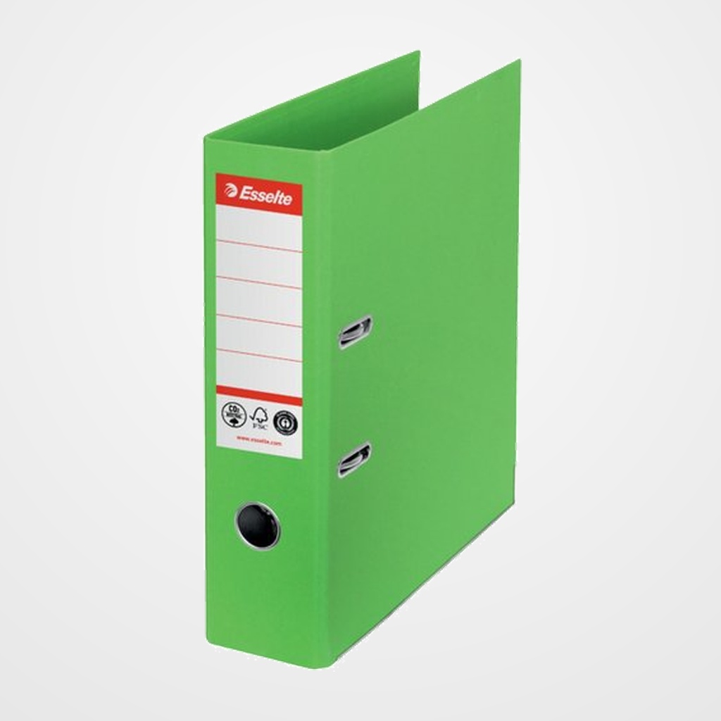 ARCHIVADOR palanca ESSELTE CO2 NEUTRAL Nº1 CARTON FORRADO A4 75mm VERDE VIVIDA