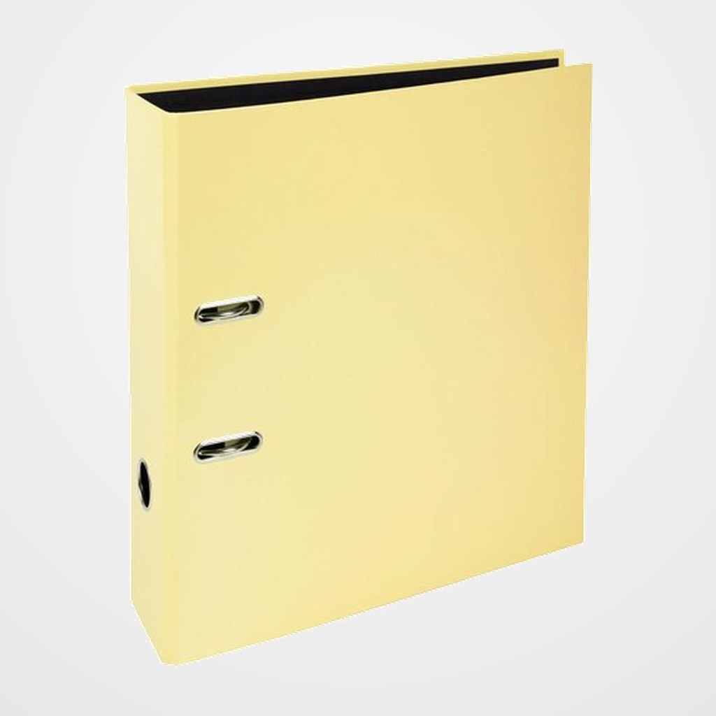 ARCHIVADOR palanca EXACOMPTA PREM TOUCH AQUAREL CARTON FORRADO RADO A4 80mm AMARILLO LIMON