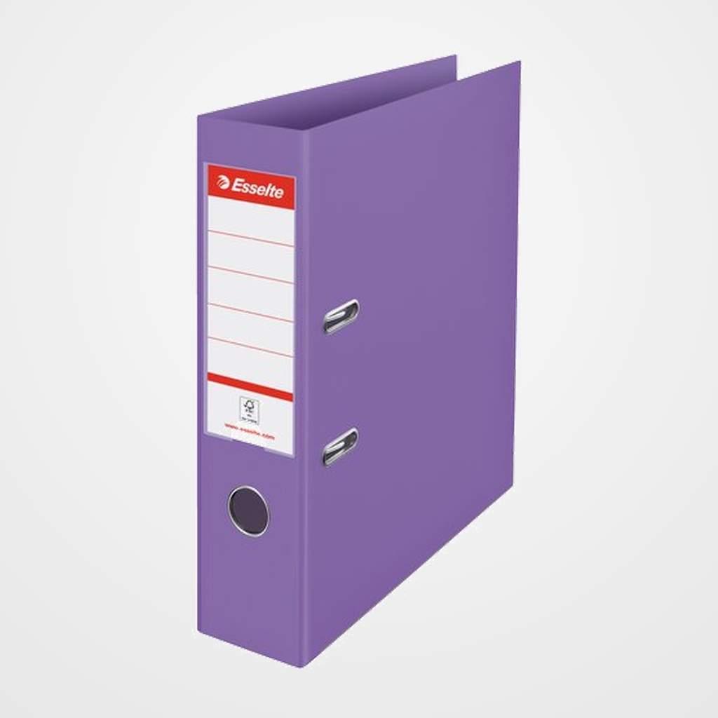 ARCHIVADOR palanca ESSELTE COLOUR BREEZE PLASTICO FORRADO con RADO A4 75mm MALVA