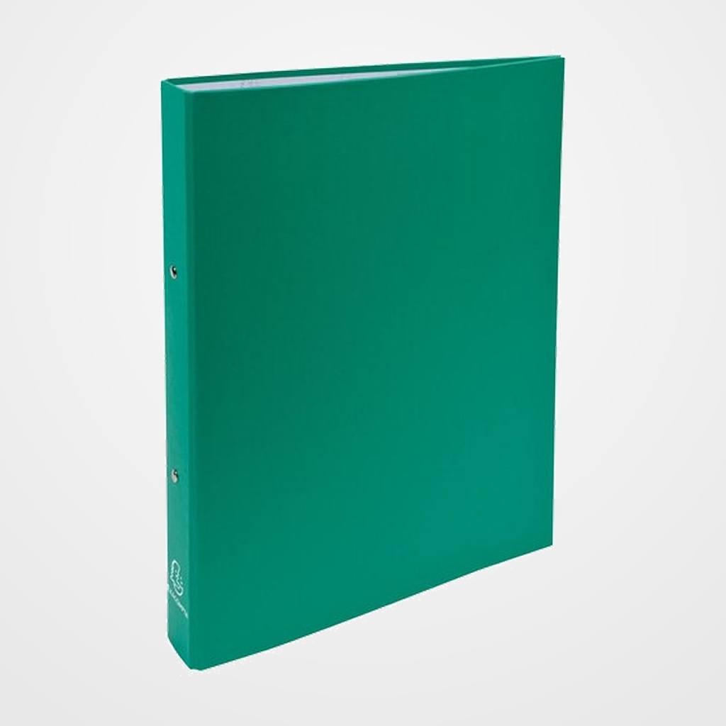 CARPETA de ANILLAS EXACOMPTA CARTON FORRADO A4 2 an.REDONDA 30mm VERDE