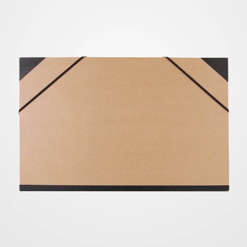 CARPETA de DIBUJO CLAIREFONTAINE CARTON C/GOMAS A3+ KRAFT MARRON VERJURADO