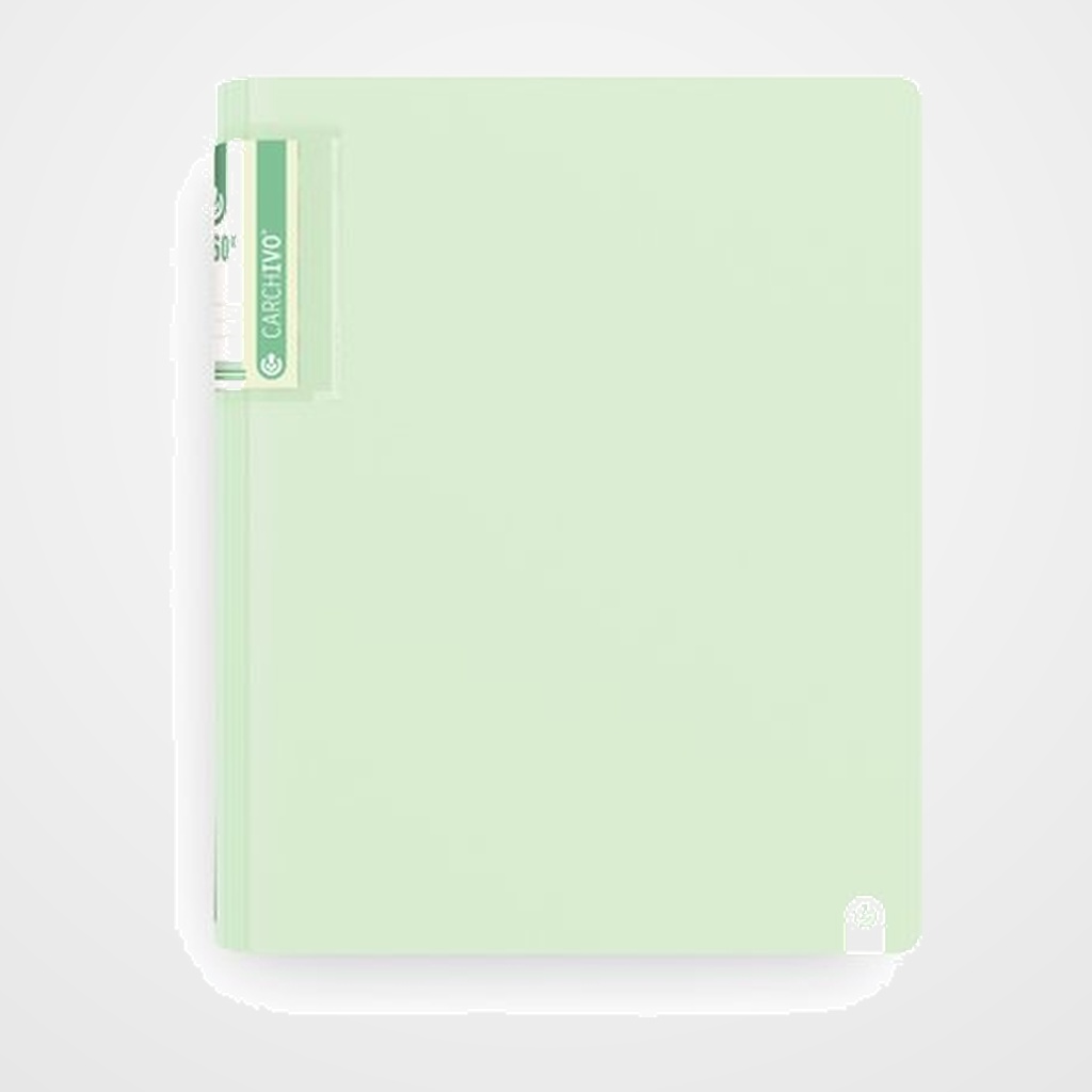 CARPETA de ANILLAS CARCHIVO FOAM SOFT PP A4 4 an.MIXTA 25mm VERDE