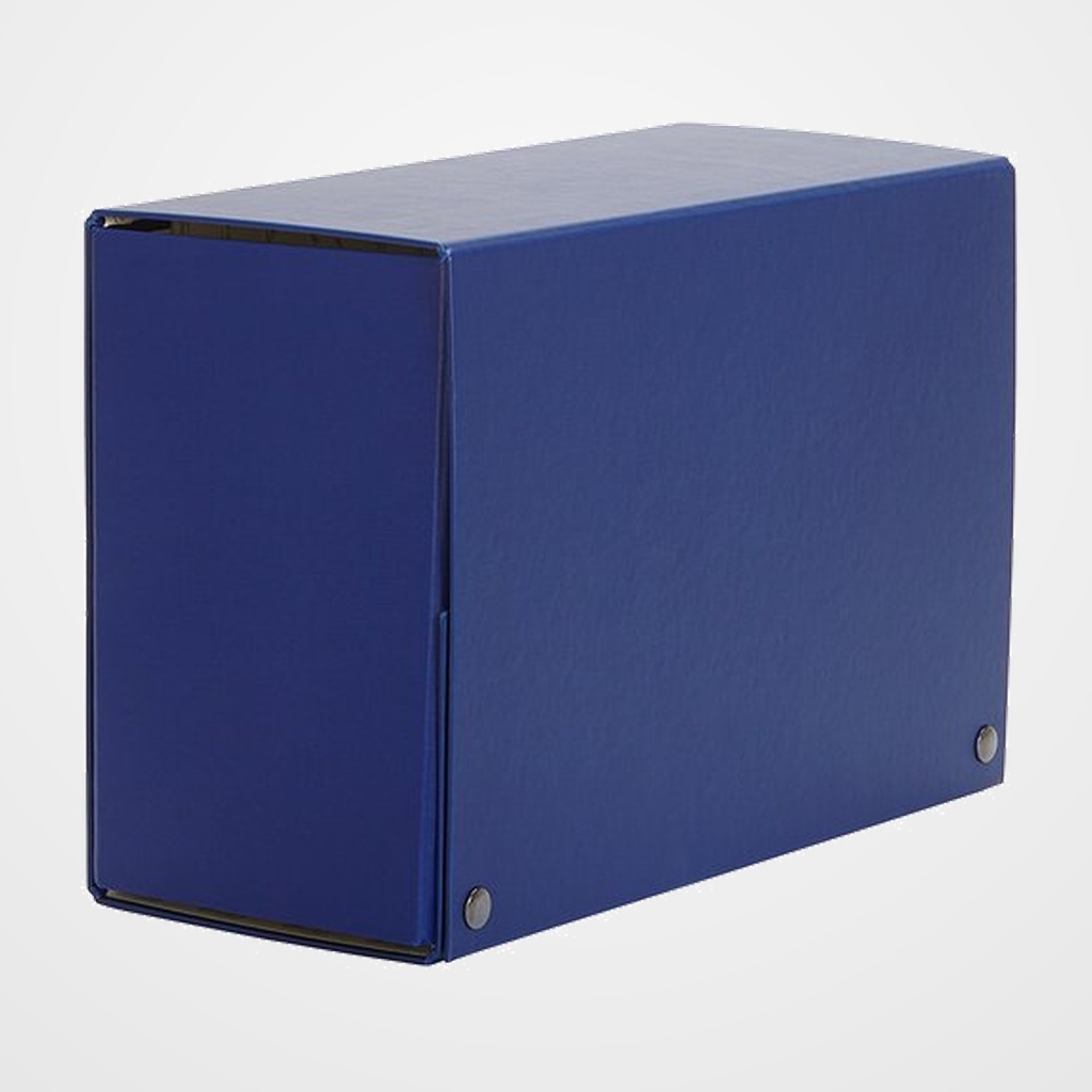 CARPETA de PROYECTOS PARDO CARTON FORRADO PVC A4 BROCHES 12 cm AZUL