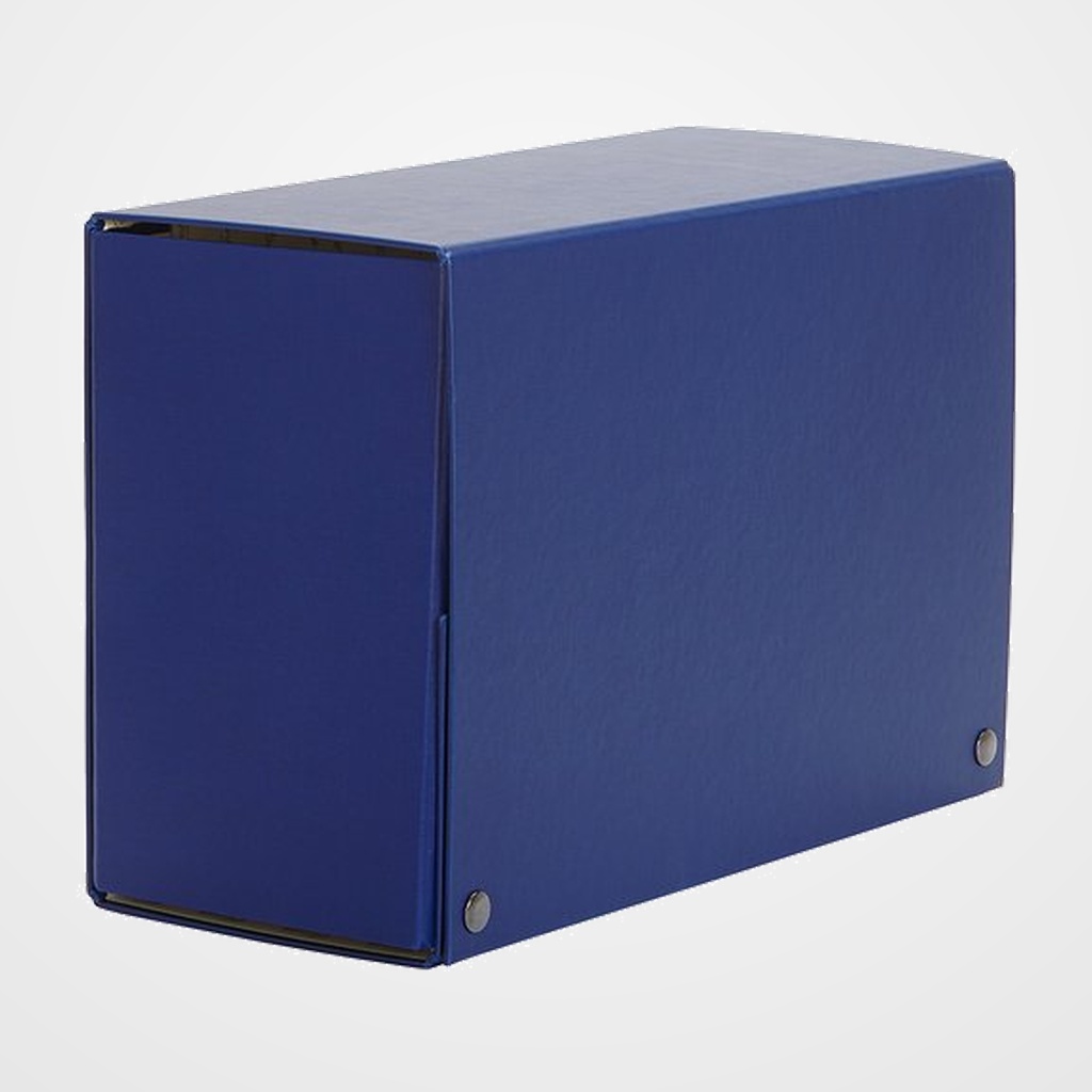 CARPETA de PROYECTOS PARDO CARTON FORRADO PVC A4 BROCHES 15 cm AZUL