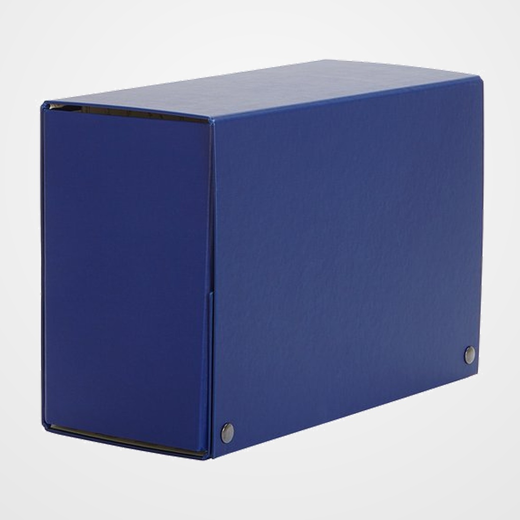 CARPETA de PROYECTOS PARDO CARTON FORRADO PVC A4 BROCHES 20 cm AZUL
