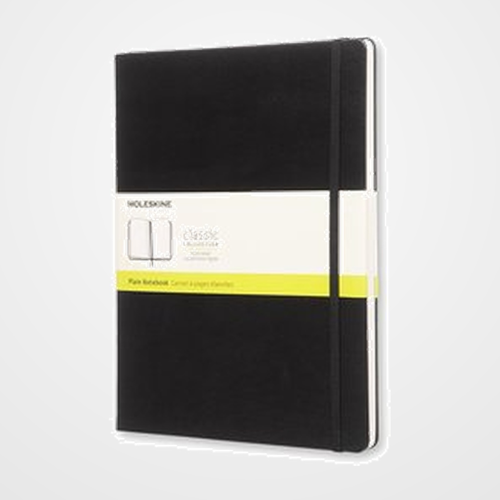 CUADERNO MOLESKINE CLASICO TAPA DURA 19x25 192h 70gr. LISA con GOMA NEGRA