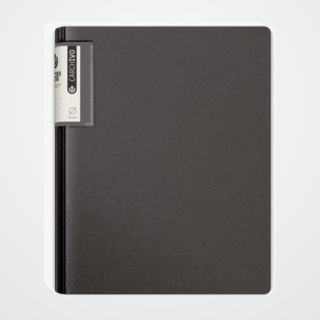 CARPETA de ANILLAS CARCHIVO FOAM STYLE POLIPROPILENO A4 2 an.MIXTA 40mm NEGRO