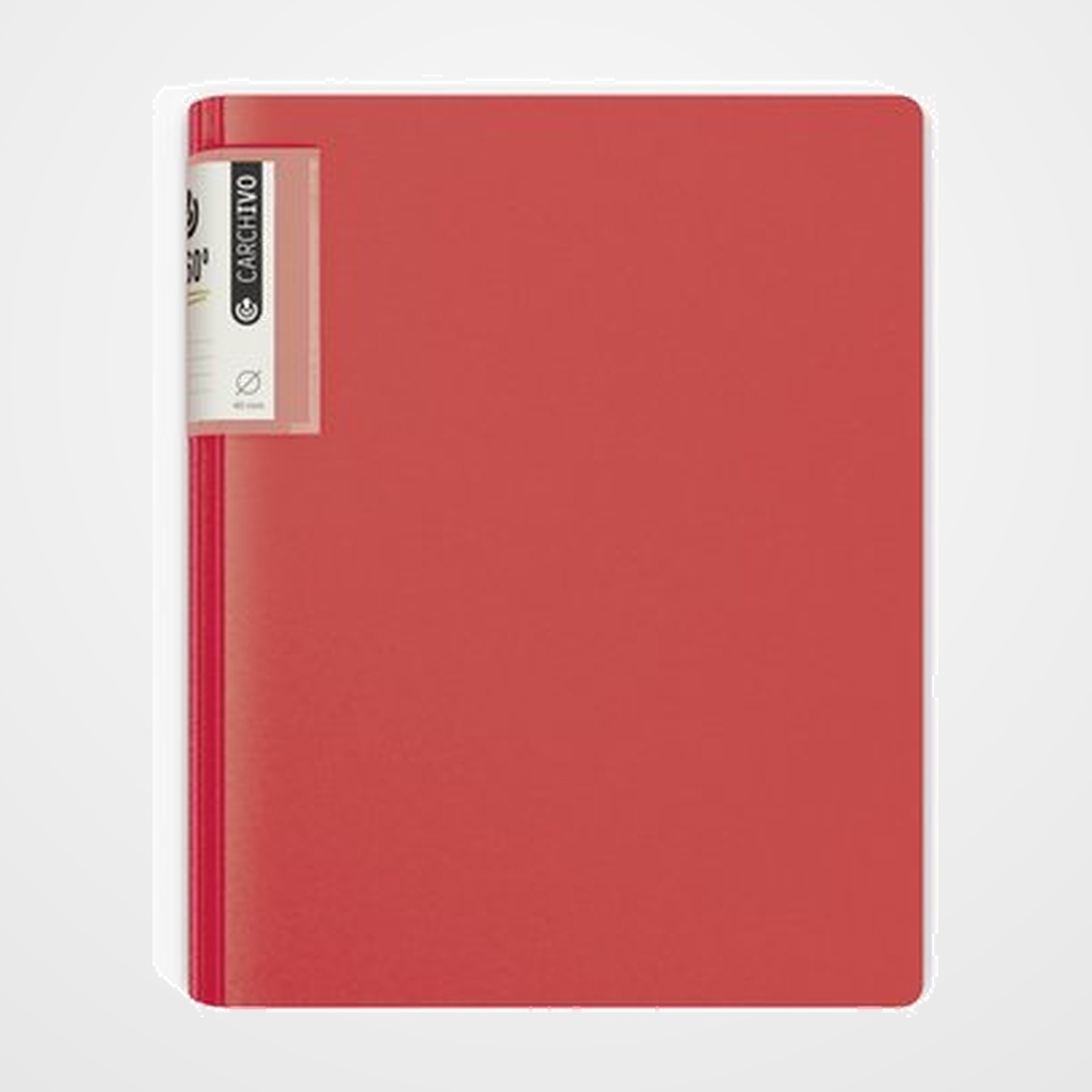 CARPETA de ANILLAS CARCHIVO FOAM STYLE POLIPROPILENO A4 2 an.MIXTA 40mm ROJO