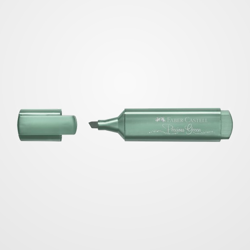MARCADOR FLUOR FABER-CASTELL TEXTLINER 1546 METALICO VERDE