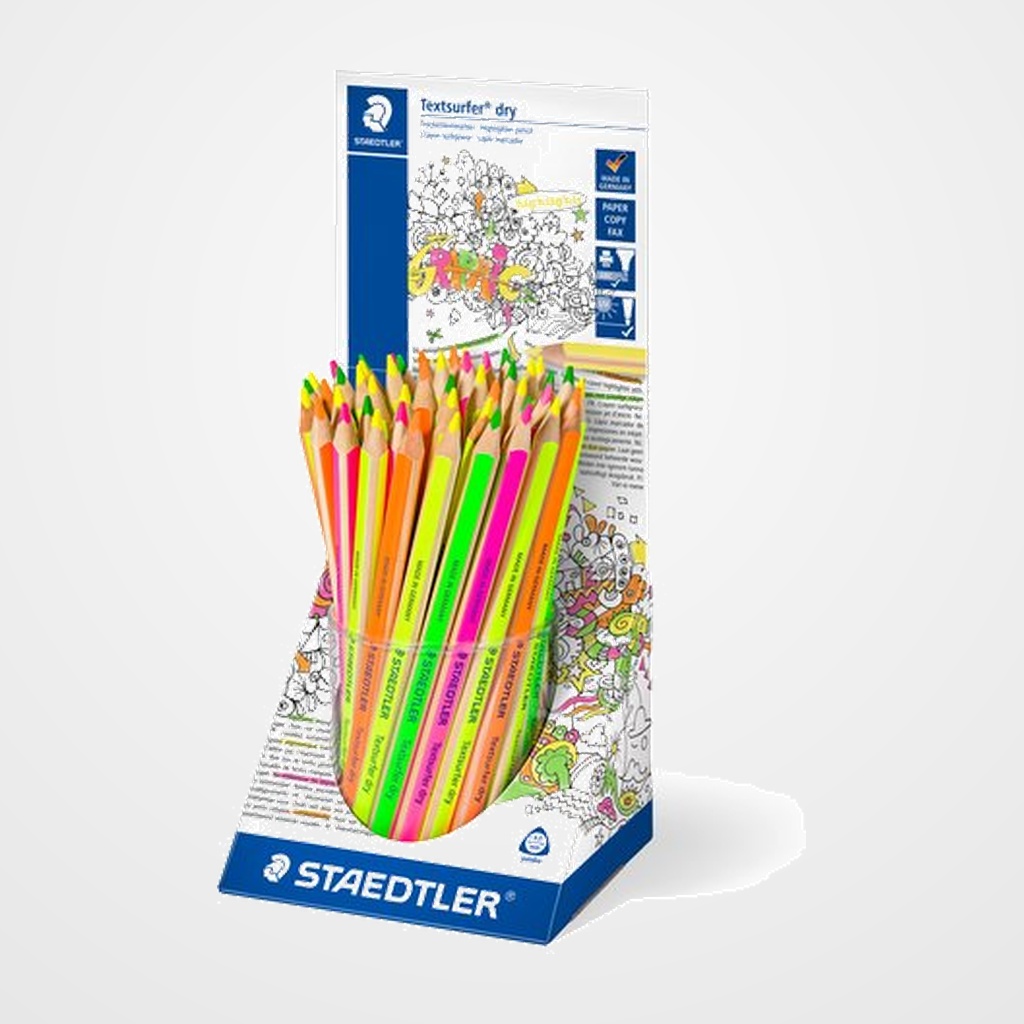 LAPICES de COLORES STAEDTLER 128 NORIS CLUB TRIPLUS JUMBO EXPOSITOR de 48