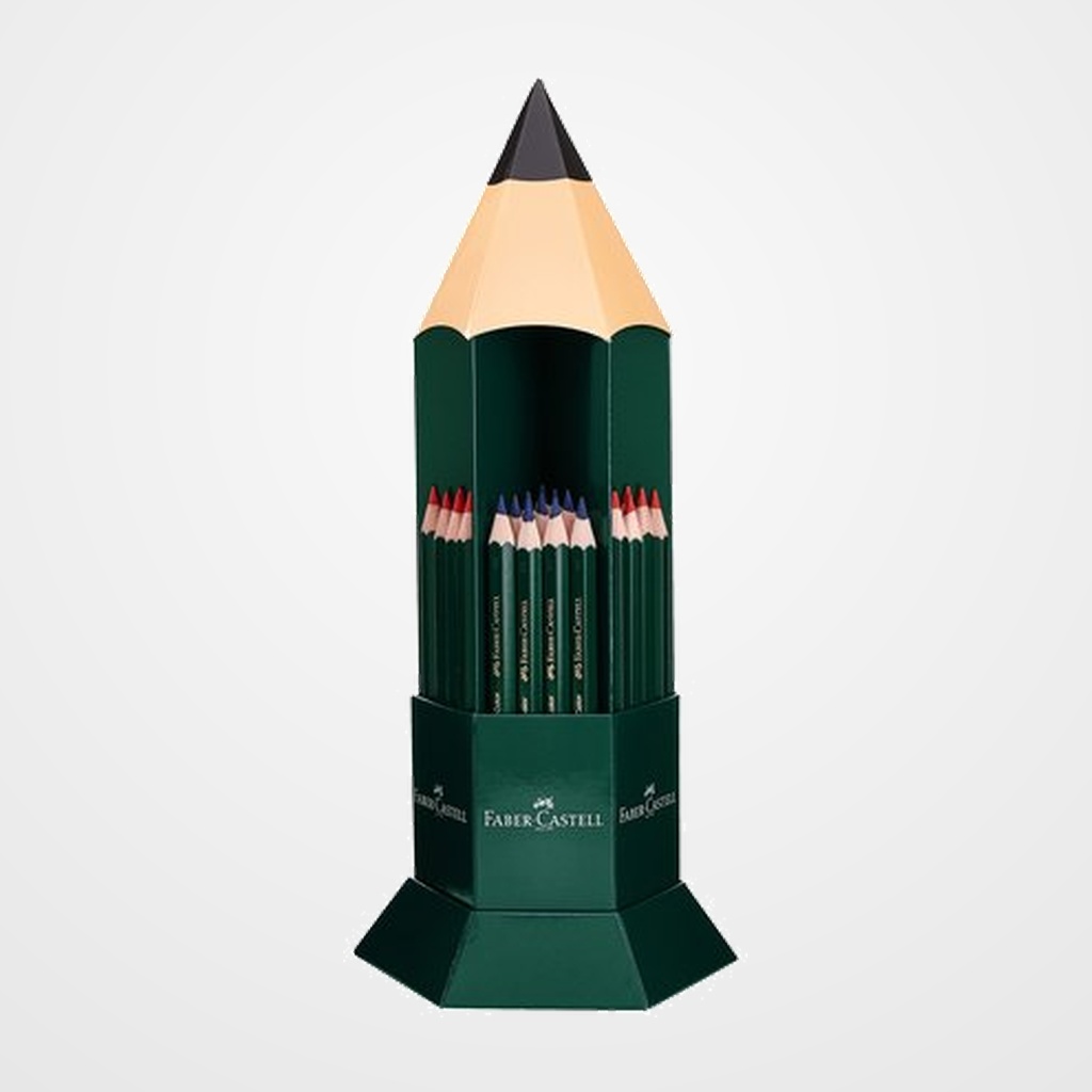 LAPIZ ofic. FABER-CASTELL GRUESO 873 BICOLOR EXPOSITOR de 60