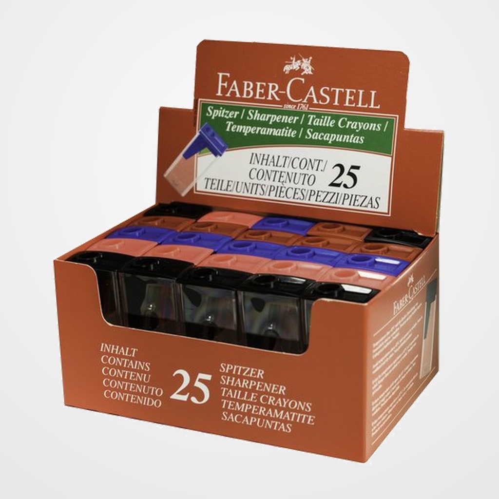 AFILALAPIZ FABER-CASTELL CON DEPOSITO EXPOSITOR DE 25