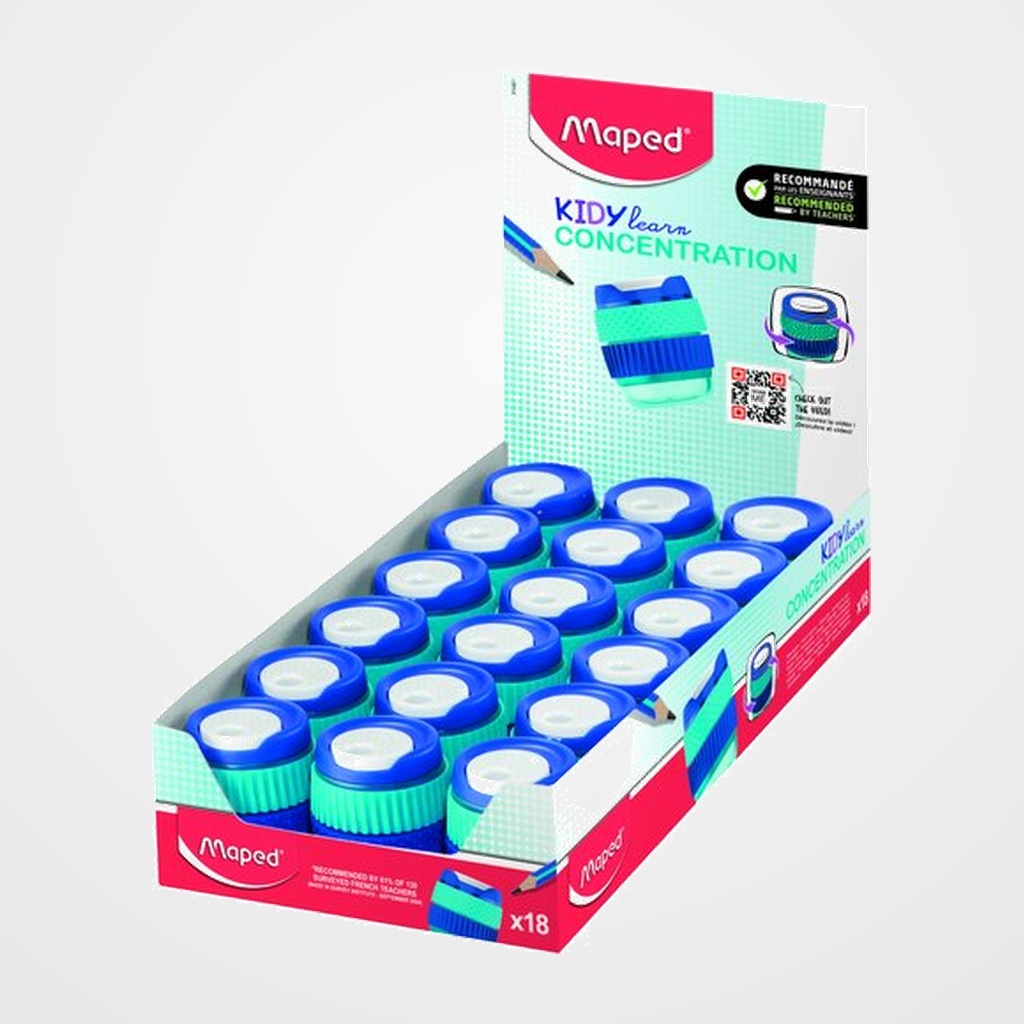 AFILALAPIZ MAPED 1 USO KIDY LEARN CONCENTRACION CON DEPOSITO EXPOSITOR de 18