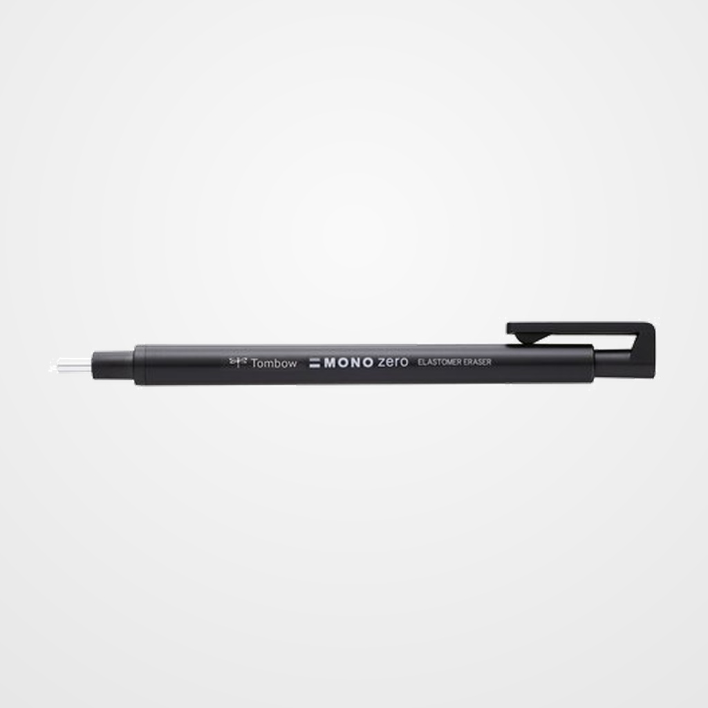 PORTAGOMAS TOMBOW MONO ZERO PUNTA REDONDA 2,3 mm. CUERPO NEGRO