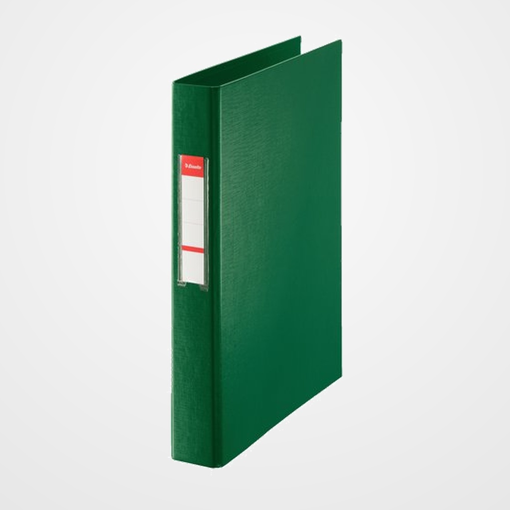 CARPETA de ANILLAS ESSELTE PVC OFICINA Fº 2 an.MIXTAS 25mm VERDE