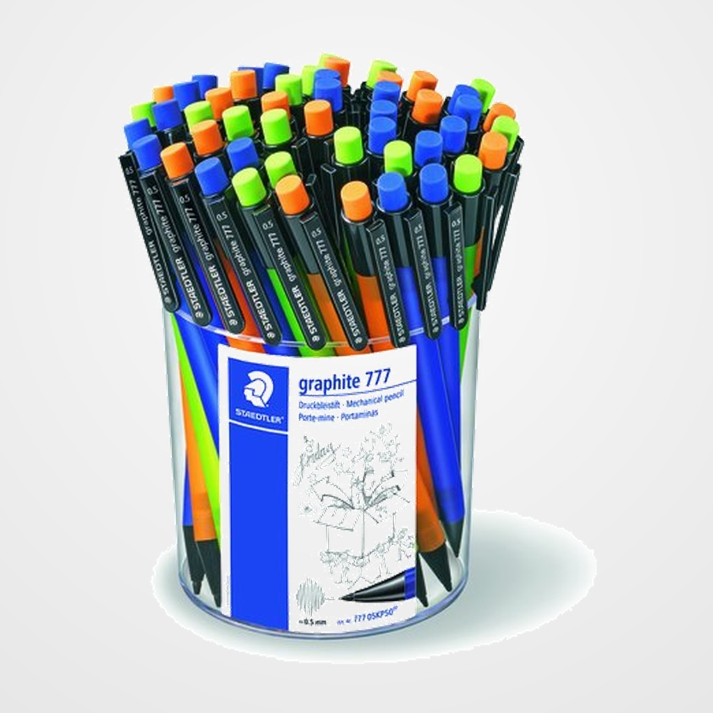 PORTAMINAS STAEDTLER 777 GRAPHITE 0,5 mm EXPOSITOR de 50