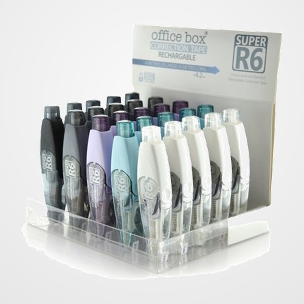 CORRECTOR CINTA OFFICE BOX SUPRA 4,2mm x 6m EXPOSITOR DE 25