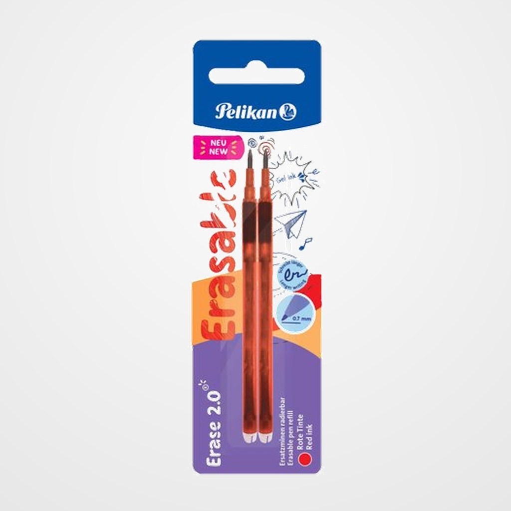 RECAMBIO PELIKAN ERASE 2.0 ROJO BLISTER de 2 (9566324)