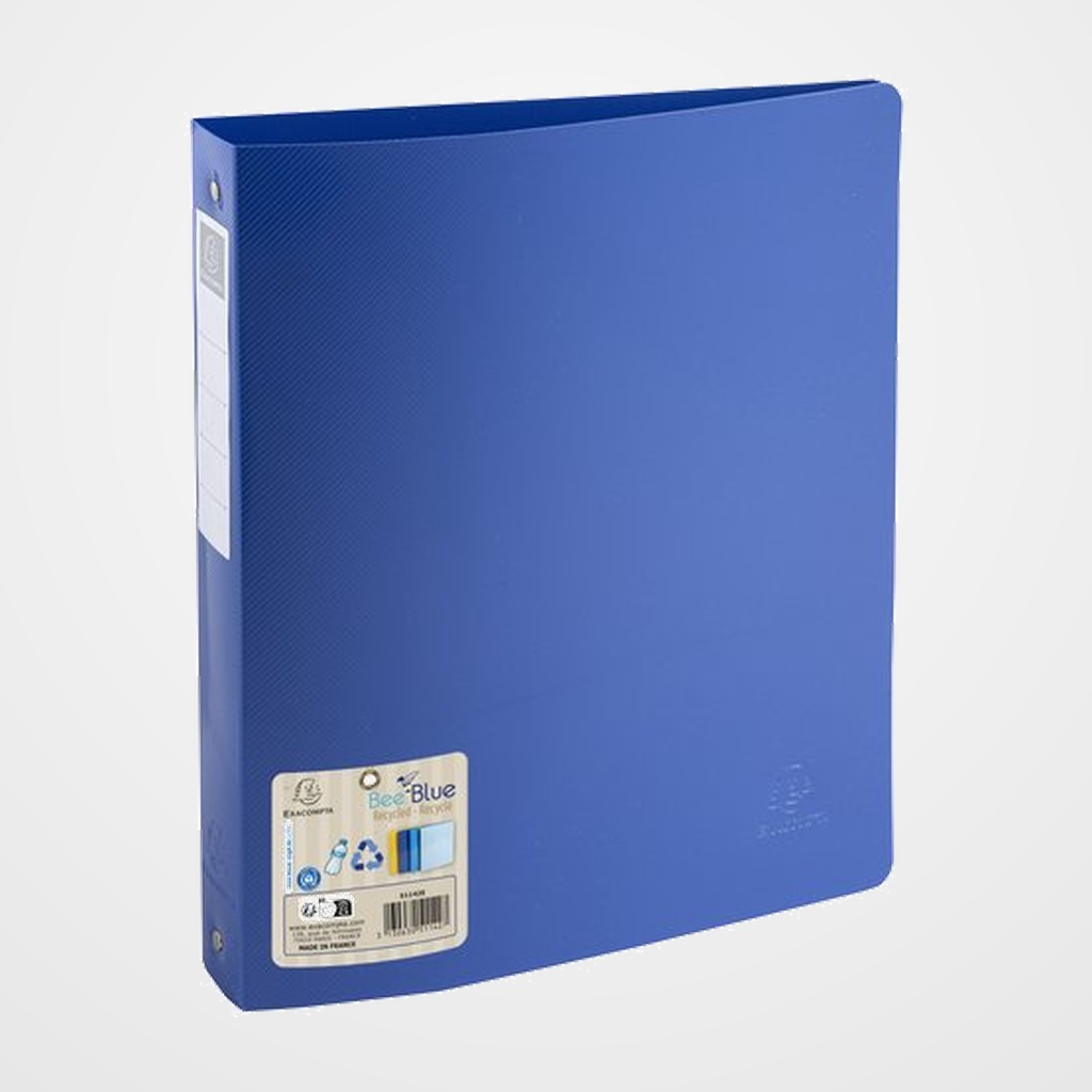 CARPETA de ANILLAS EXACOMPTA BEE BLUE PP A4+ 4 an. 30mm AZUL MARINO