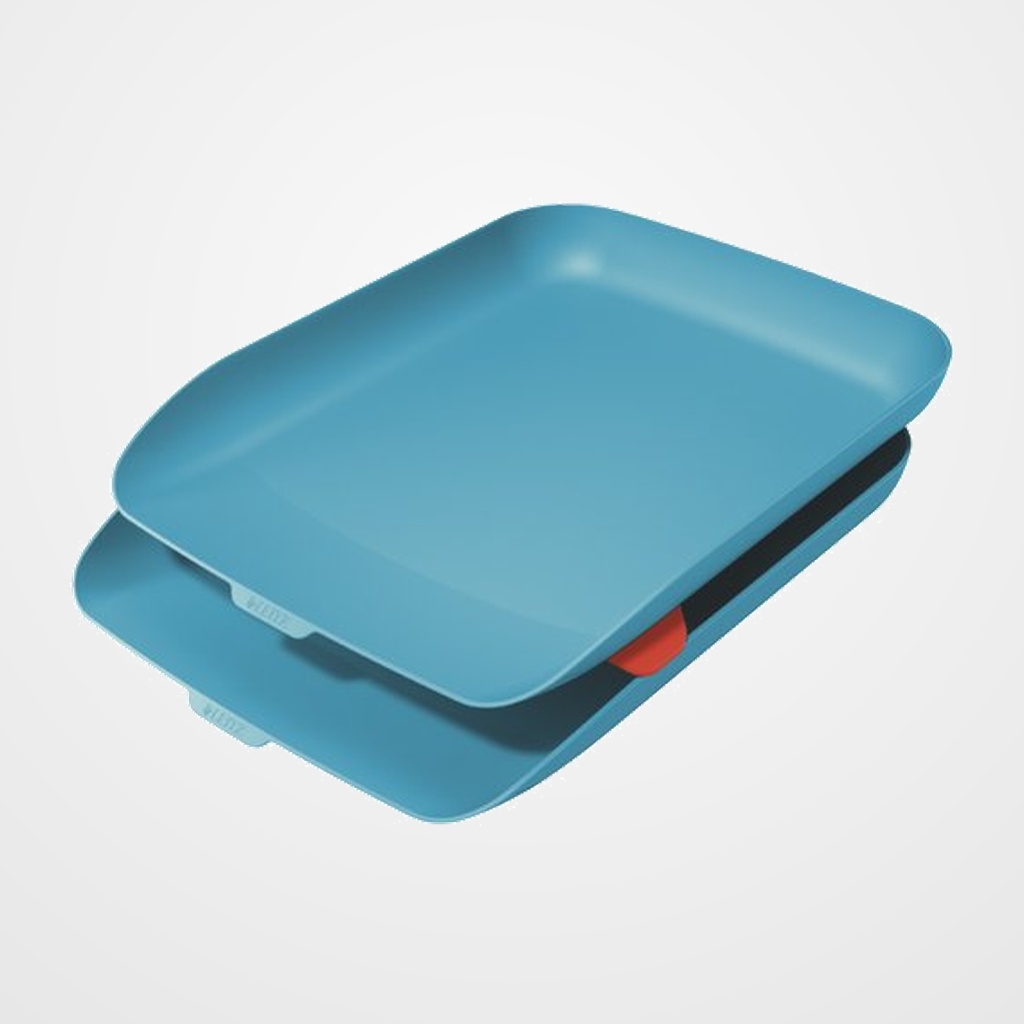 BANDEJA SOBREMESA LEITZ COSY AZUL SET de 2