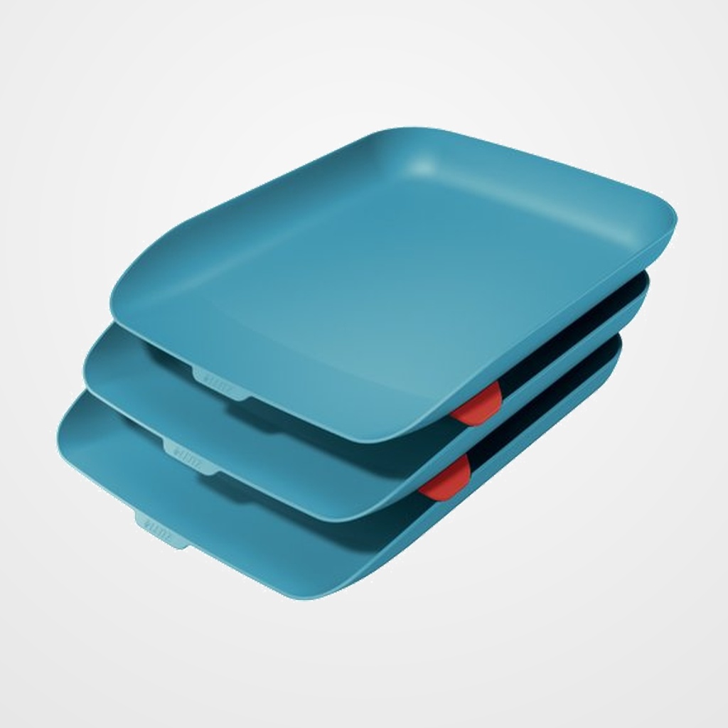 BANDEJA SOBREMESA LEITZ COSY AZUL SET de 3