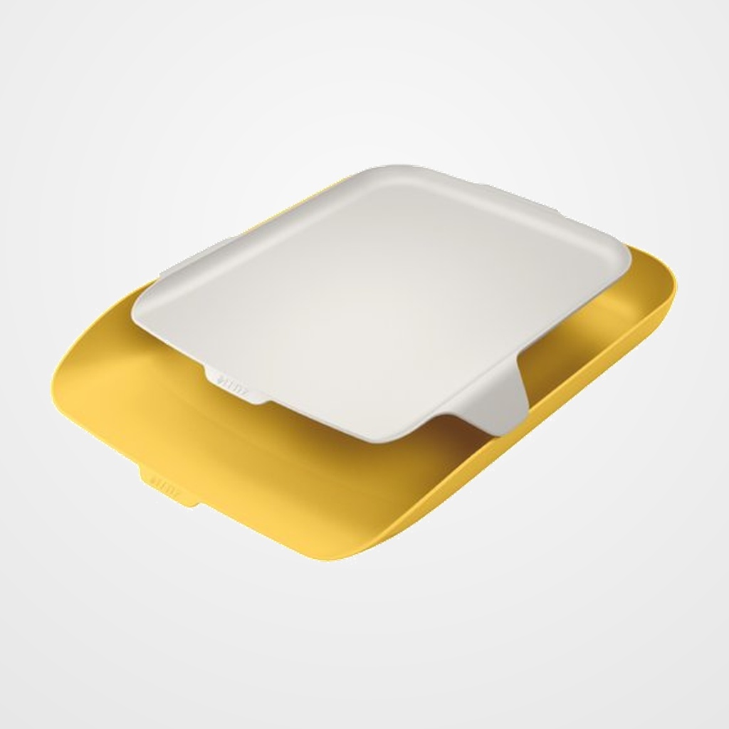 BANDEJA SOBREMESA LEITZ COSY con ORGANIZADOR AMARILLO