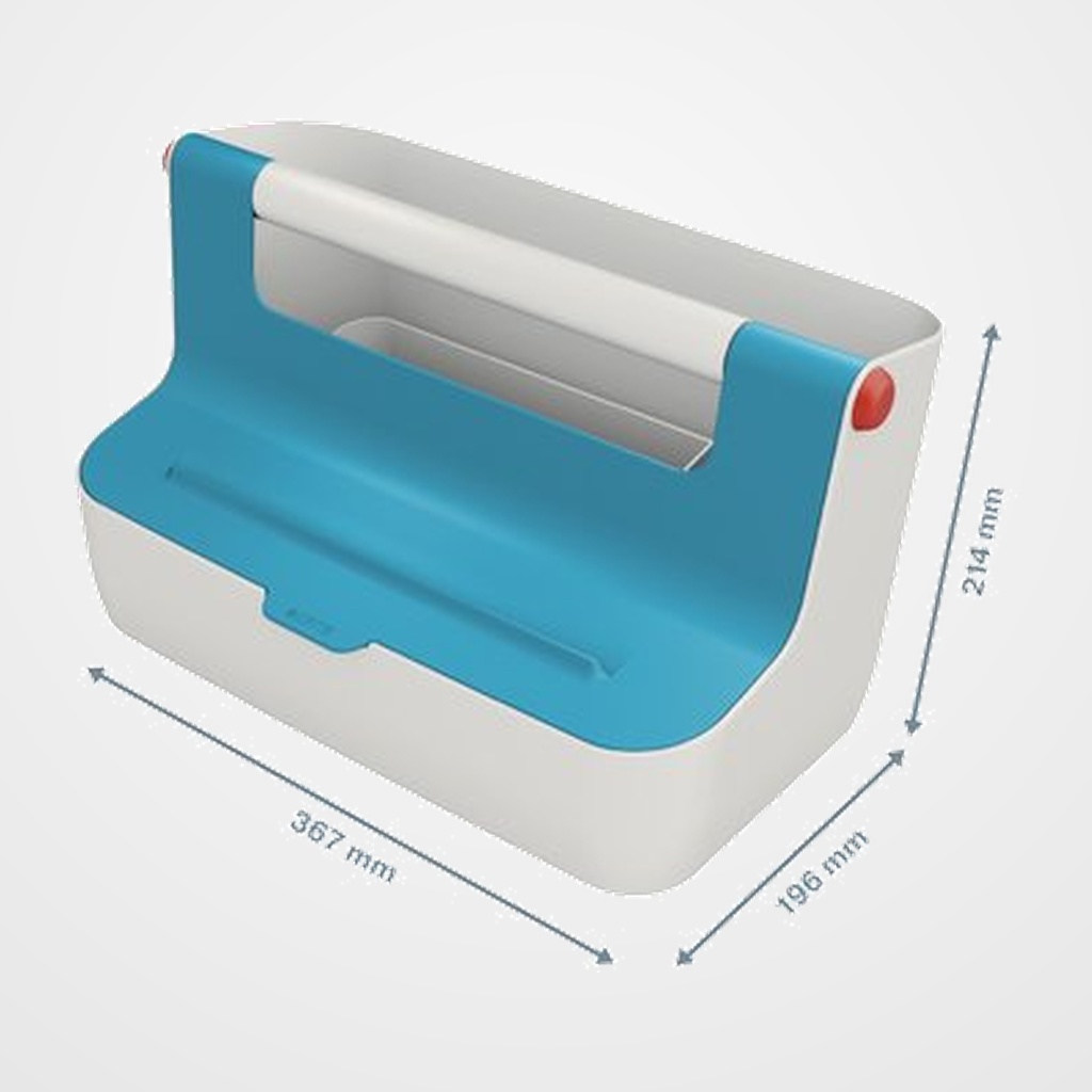 CAJA ALMACENAMIENTO LEITZ COSY PORTATIL AZUL