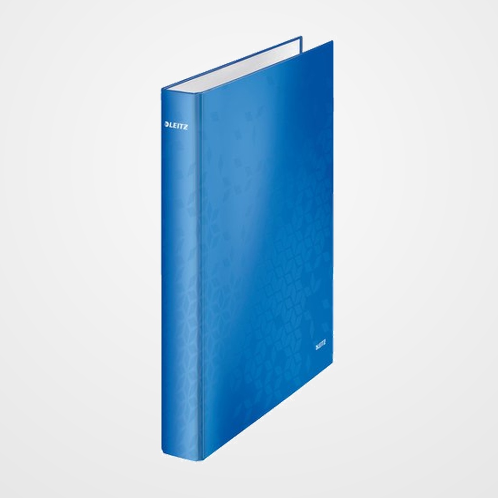 CARPETA de ANILLAS LEITZ WOW A4 180º 2 an.MIXTAS 25mm AZUL